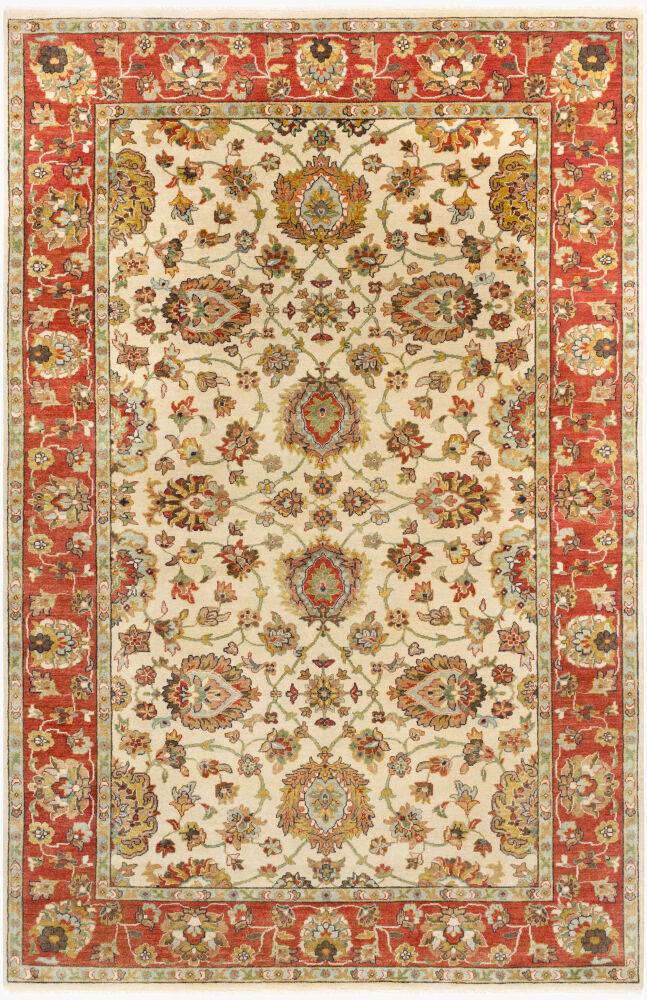 Pazyryk Handmade Rug, by Surya, 9' length x 6' width