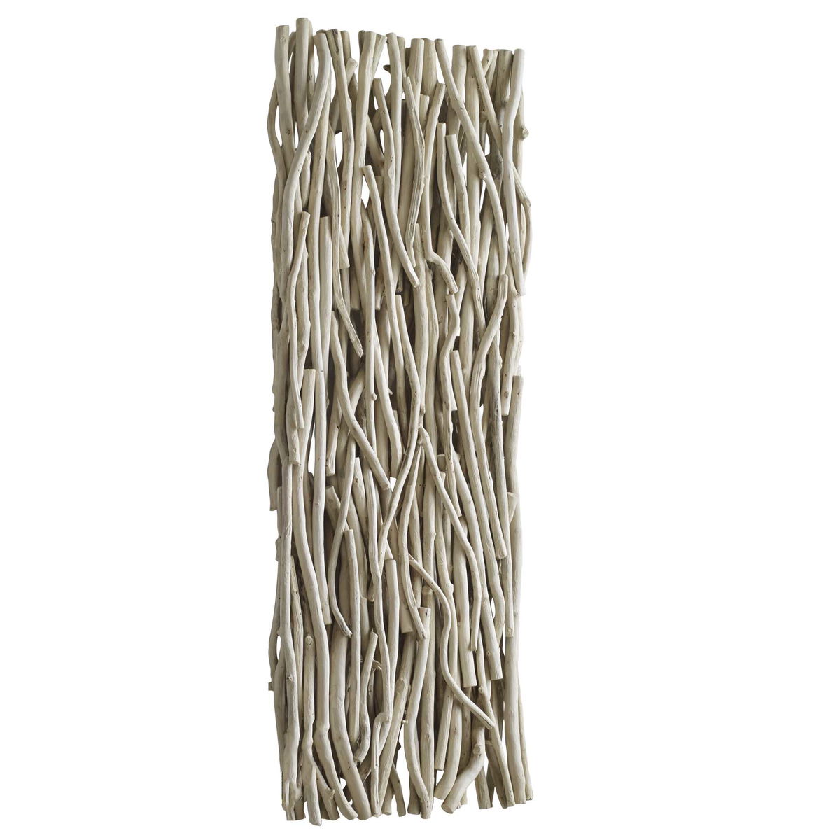 Gathered Teak Bleached Wood Wall Decor, Art by Uttermost, 19" width x 49" height x 3.5" depth View 8