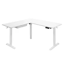 Online Designer Home/Small Office Mount-it Large Electric Adjustable Desk For Corners, Standing Desk With Smooth Ergonomic Adjustment