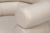 Rondo Occasional Leather Chair White, by Sarreid, 2'7" length x 3'2" width x 2'6" height thumbnail 5