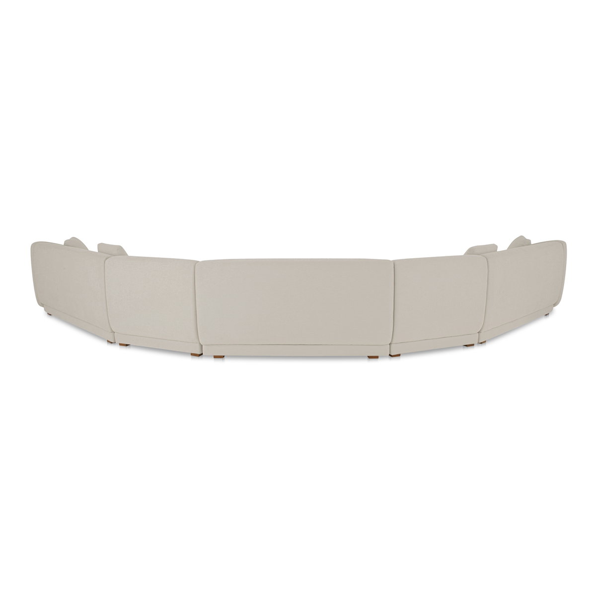 Fraser 5 Piece Modular Sectional Off White, Sectional Sofa by Moe's Home, 224" width x 31.5" height x 34.29" depth View 3