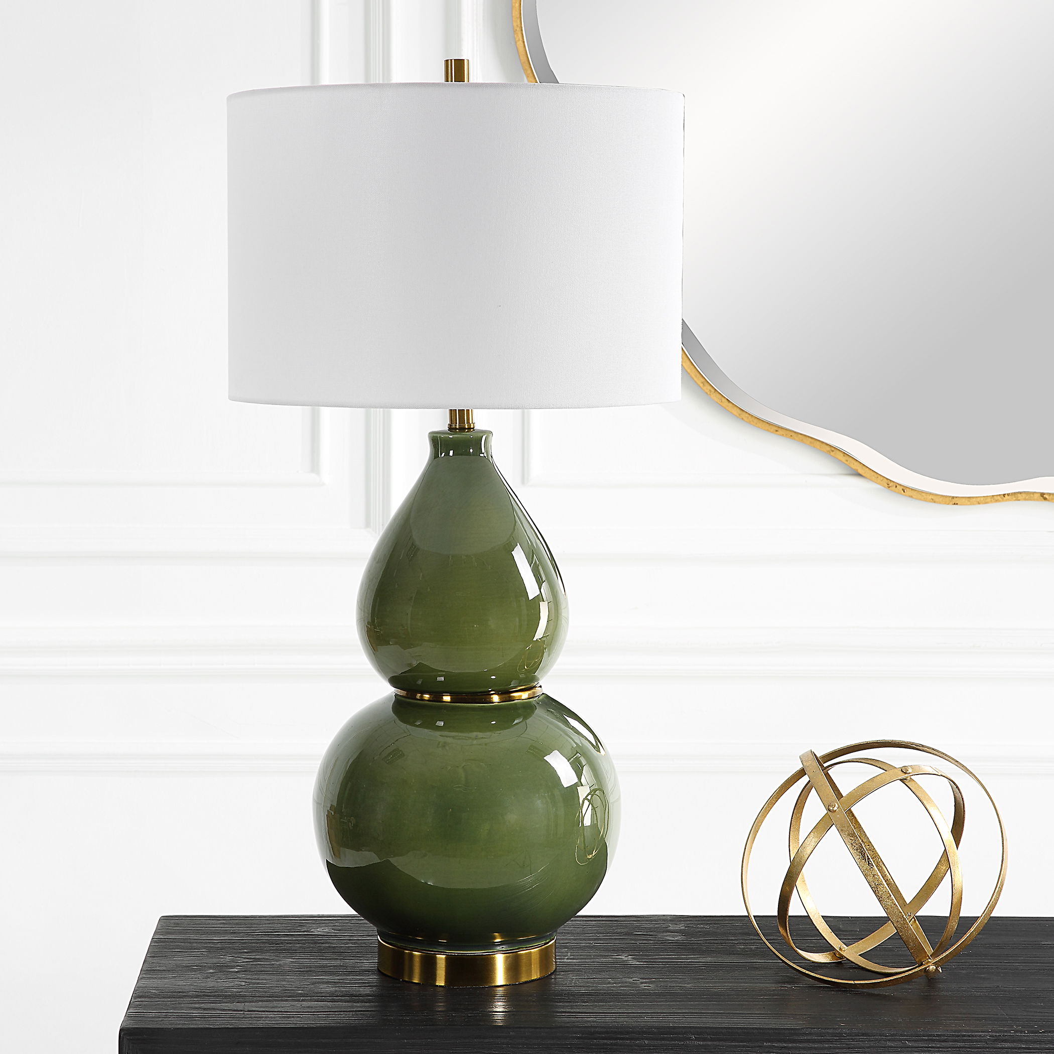 Gourd Green Table Lamp large image 