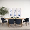 Sohan Light Brown Wood Oval Dining Table thumbnail 3