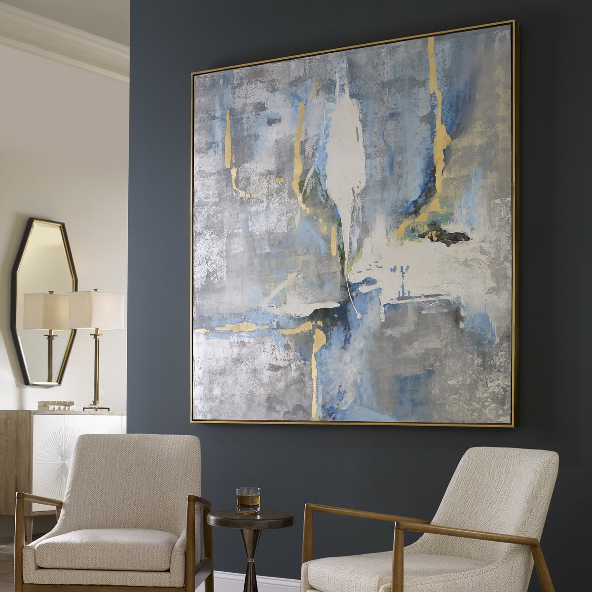 Meditation Modern Art, by Uttermost, 61" width x 61" height x 1.75" depth View 2