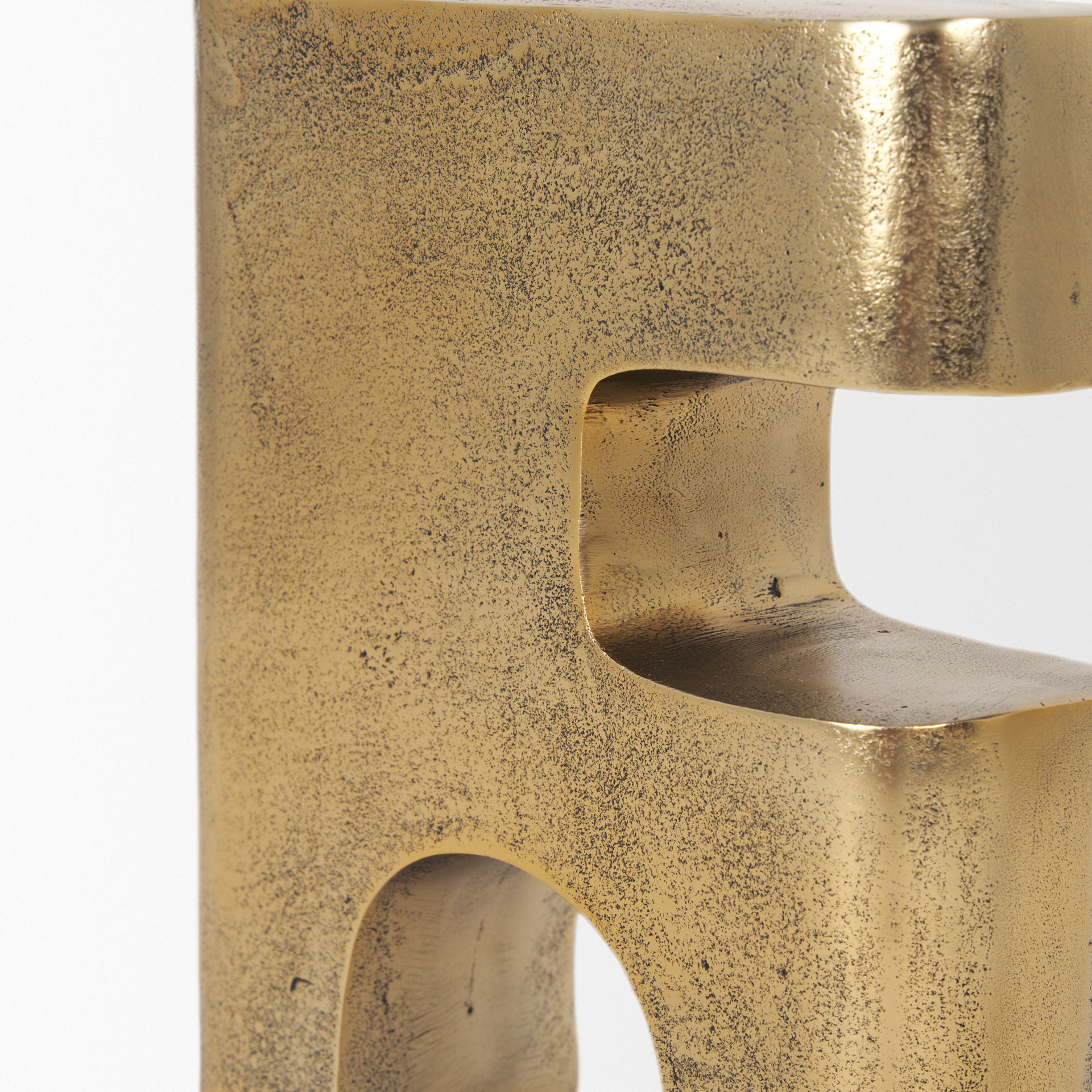 Renni Antiqued Brass Large Decorative Sculpture, Decorative Object by Mercana, 8.5" length x 2.75" width x 9.75" height View 8