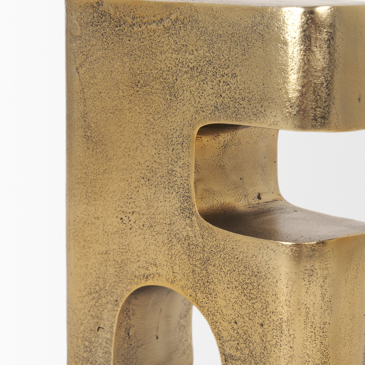 Renni Antiqued Brass Large Decorative Sculpture, Decorative Object by Mercana, 8.5" length x 2.75" width x 9.75" height View 8