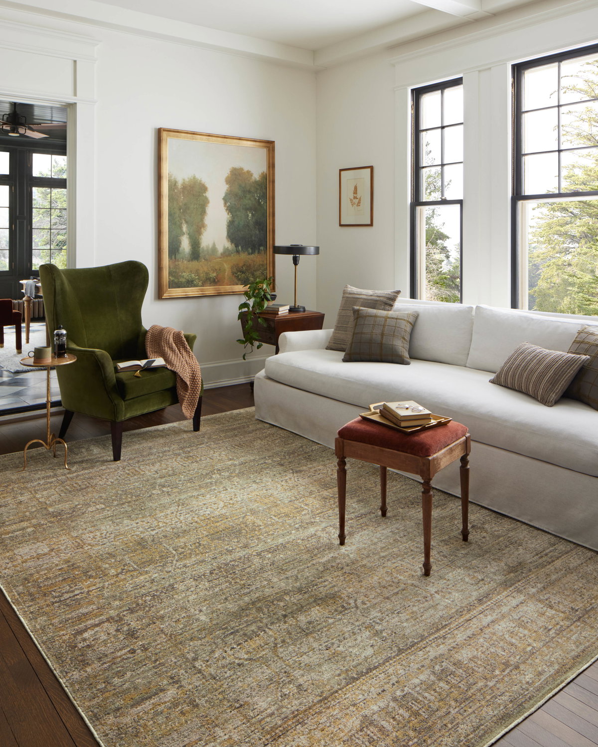 Jean Stoffer x Loloi Bradbury Rug, 1'6" length x 1'6" width View 3