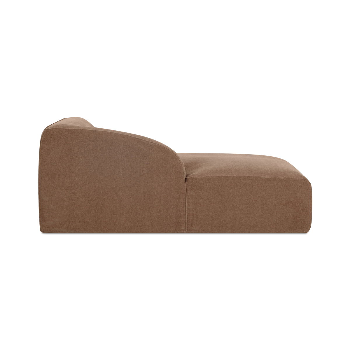 Isla Left Arm Facing Chaise Mocha, Chaise Lounges & Daybed by Moe's Home, 44" width x 29.9" height x 76.3" depth View 4