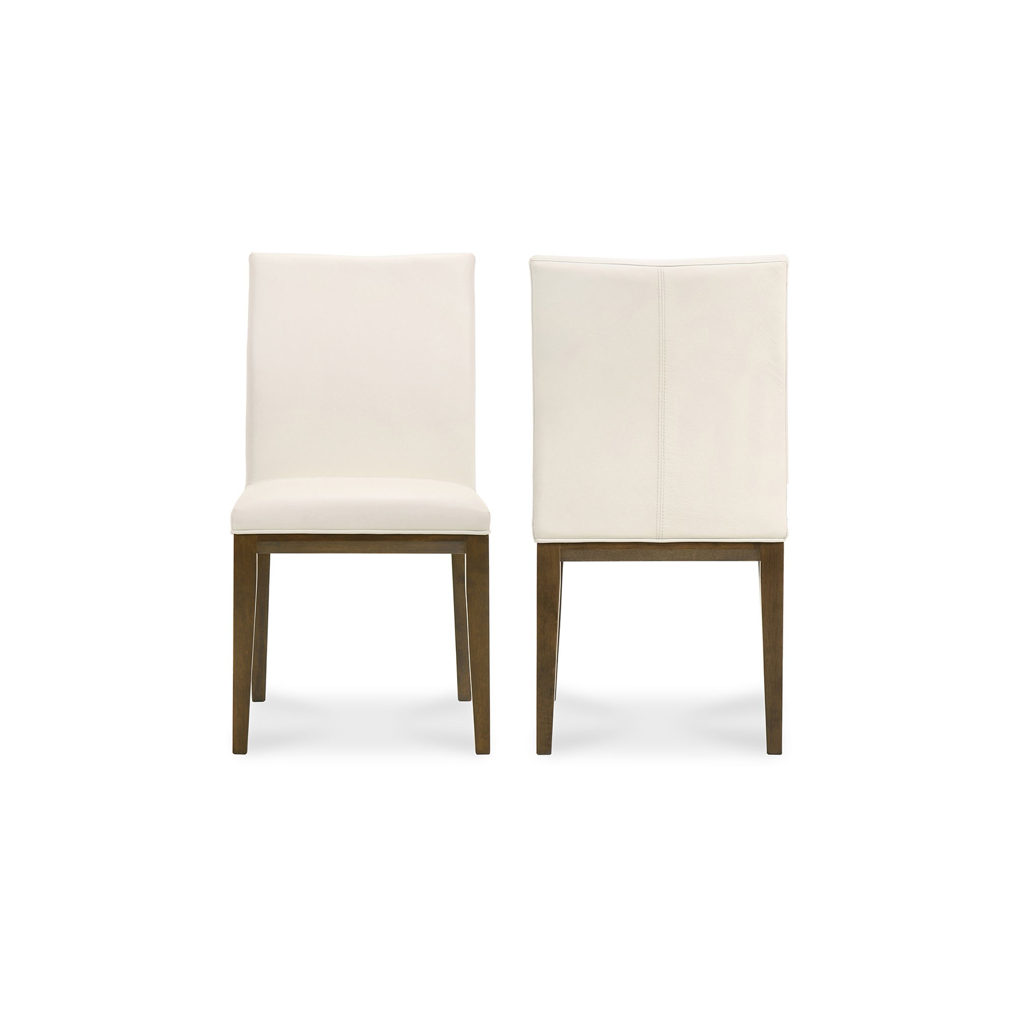 Frankie Dining Chair White - Set Of Two, by Moe's Home, 18.5" width x 36" height x 22.5" depth View 2