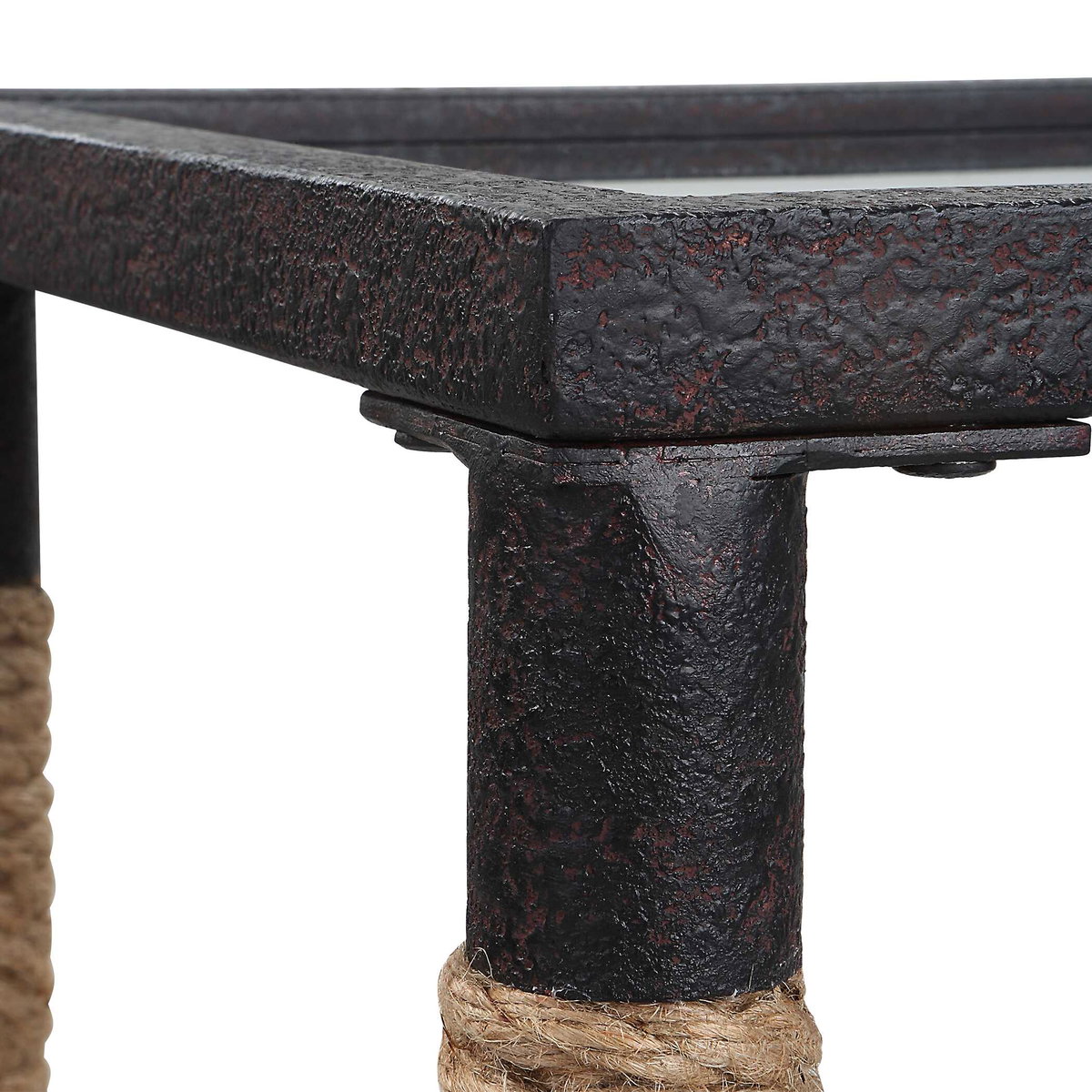 Braddock Coastal Console Table, by Uttermost, 52" width x 31.75" height x 14" depth View 8
