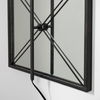 Krissta Black Metal and Mirror Wall Sconce thumbnail 5