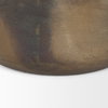 Daya Short Antiqued Gold Metal Vase, by Mercana, 6.3" length x 6.3" width x 6.5" height thumbnail 7