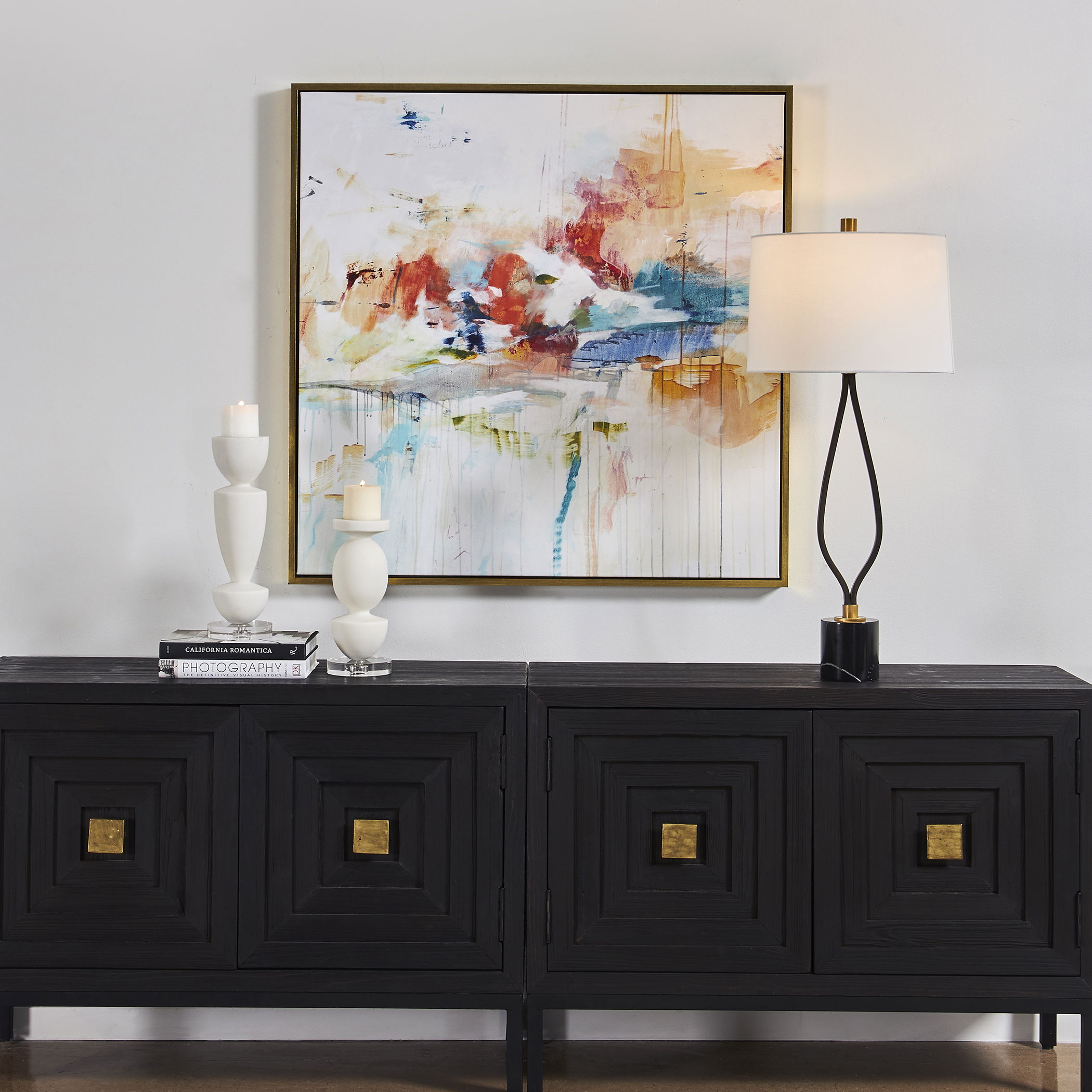 Dream State Framed Abstract Art, Painting by Uttermost, 41.5" width x 41.5" height x 2" depth View 2