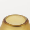 Pyla Large Yellowith Brown Glass Sand Dune Inspired Vase, by Mercana, 7" length x 7" width x 11" height thumbnail 9