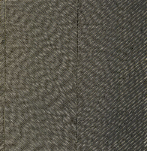Palm Chevron Black & Gold Wallpaper