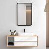 Croften Black Vanity Mirror, by Uttermost, 1'8.25" width x 2'6.25" height x 2.25" depth thumbnail 2