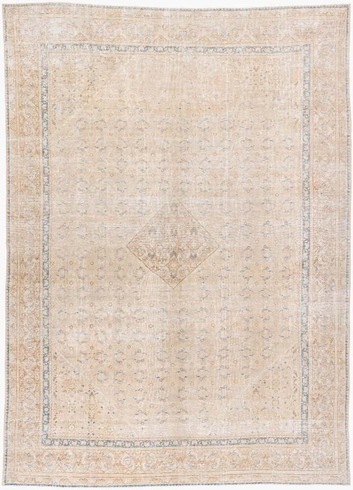 Antique One of a Kind Handmade Rug, by Surya, 12'8" length x 9'2" width