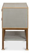 Gillian Two Drawer Nightstand, Storm Gry thumbnail 2