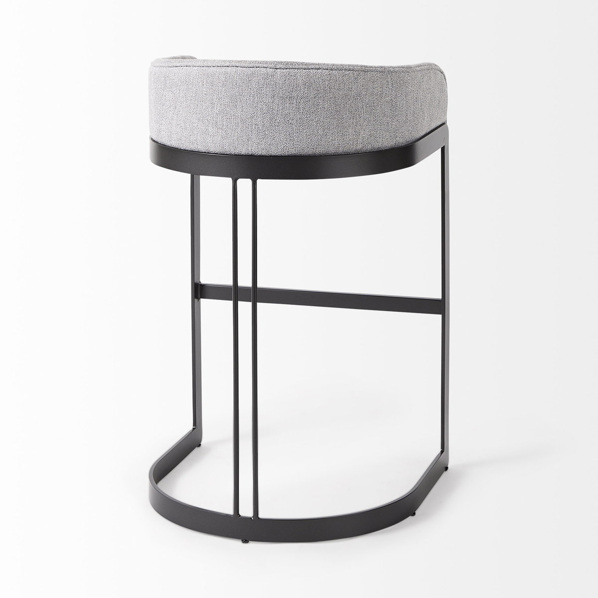 Hollyfield Low Back 32.7in Seat Counter Stool | II Gray Fabric with Bar, Counter & Bar Stool by Mercana, 20.5" length x 19.7" width x 32.7" height View 6