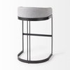 Hollyfield Low Back 32.7in Seat Counter Stool | II Gray Fabric with Bar, Counter & Bar Stool by Mercana, 20.5" length x 19.7" width x 32.7" height thumbnail 6