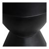 Hourglass Outdoor Stool Black, Outdoor Chair by Moe's Home, 1'3" width x 1'6" height x 1'3" depth thumbnail 3