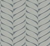 Luminous Leaves Charcoal & Silver Wallpaper thumbnail 0