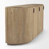 Terra Light Brown Wood Fluted Sideboard, Sideboards & Buffet by Mercana, 72" length x 19" width x 32" height thumbnail 9