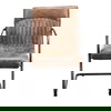 Ansel Arm Chair Grazed Brown Leather - Set Of Two thumbnail 2