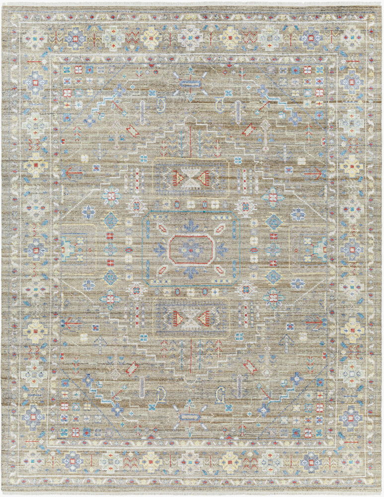 Kushal Handmade Rug, by Surya, 1'6" length x 1'6" width