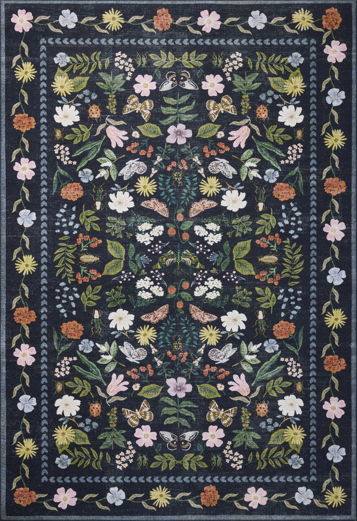 Rifle Paper Co. x Loloi Canopy Rug, 5' length x 7'6" width View 1