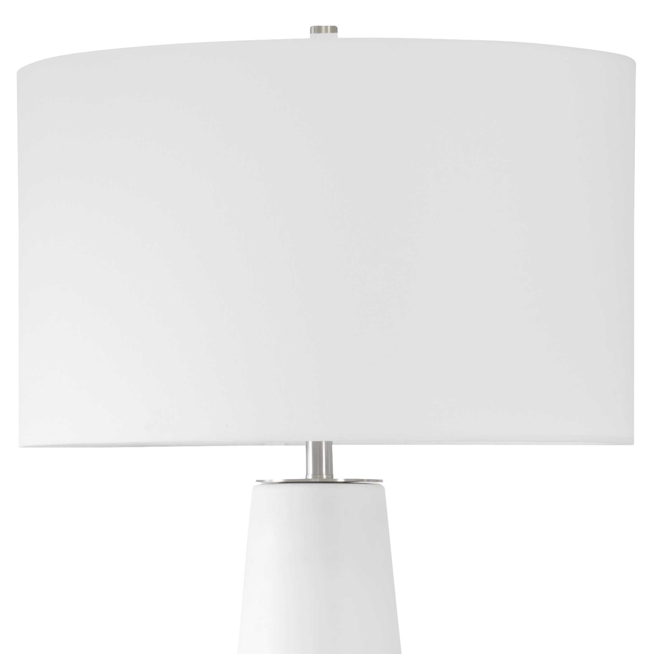 Santino Crackled Ivory Table Lamp, by Uttermost, 17" width x 32.25" height x 17" depth View 6