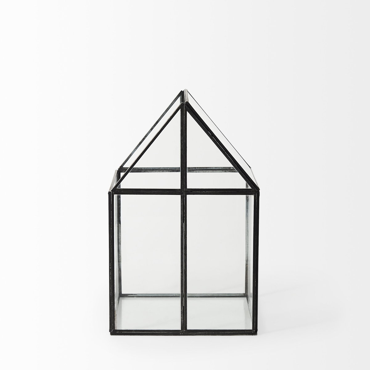 Sikes (Medium) 8L x 8W x 13H Hut Terrarium with Glass Base, Boxe by Mercana, 7.87" length x 7.87" width x 12.99" height View 3