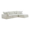 Clay Lounge Modular Sectional Coastside Sand, Sectional Sofa by Moe's Home, 133.5" width x 32" height x 89" depth thumbnail 2
