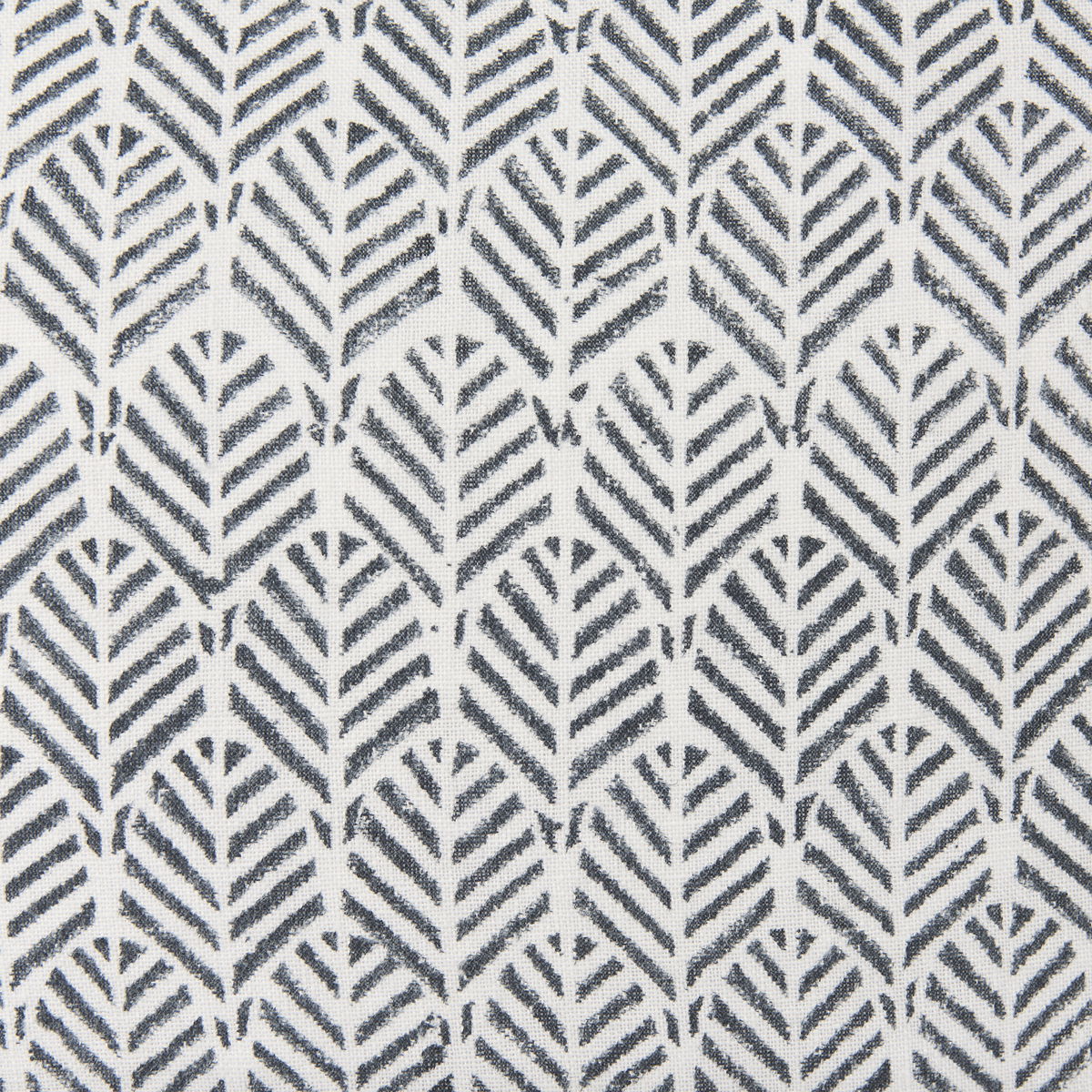 Jennelle 22x22 Cream with Indigo Print Linen Square Pillow Cover, Decorative Pillow by Mercana, 22" length x 22" width x 0.2" height View 7