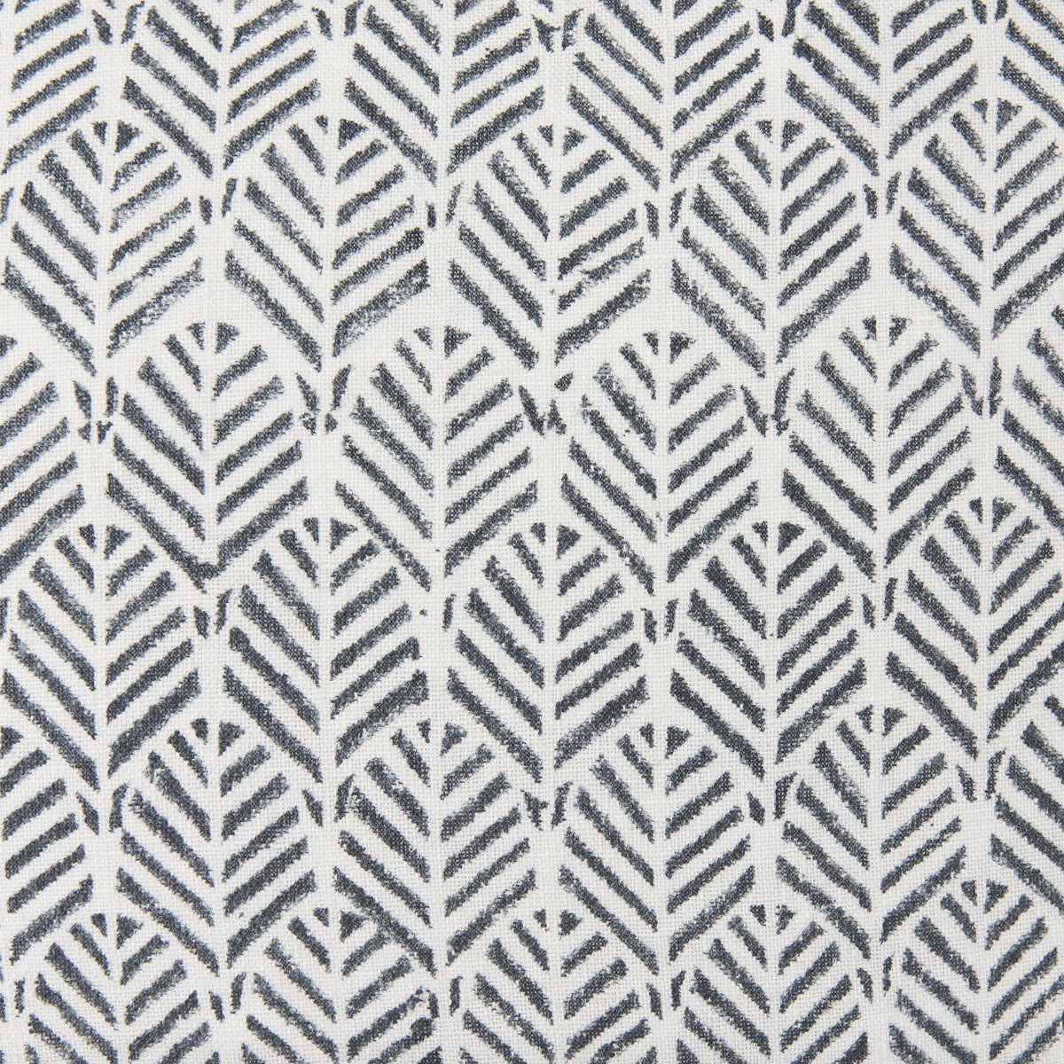 Jennelle 22x22 Cream with Indigo Print Linen Square Pillow Cover, Decorative Pillow by Mercana, 22" length x 22" width x 0.2" height View 7
