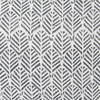 Jennelle 22x22 Cream with Indigo Print Linen Square Pillow Cover, Decorative Pillow by Mercana, 22" length x 22" width x 0.2" height thumbnail 7