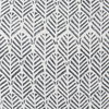 Jennelle Cream with Indigo Print Linen Square Decorative Pillow Cover, by Mercana, 22" length x 22" width x 0.2" height thumbnail 7