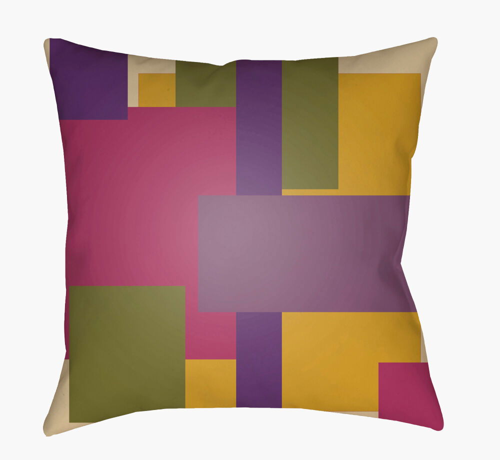 Moderne Accent Pillow, Decorative Pillow by Surya, 18" length x 18" width