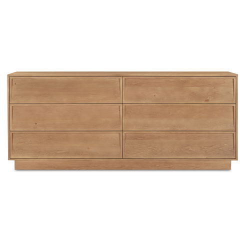 Hudson 6 Drawer Dresser Natural