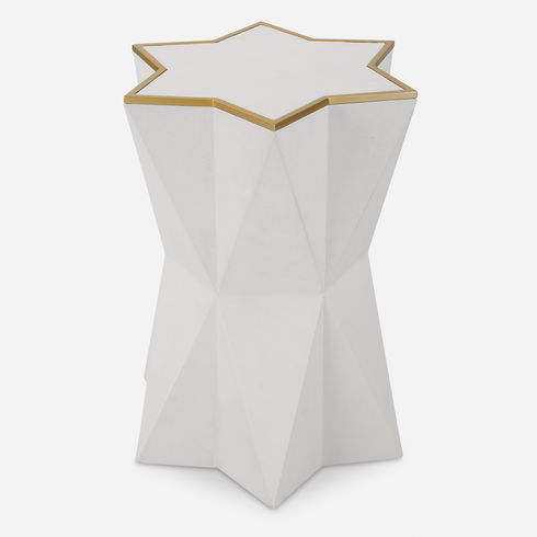 Capella White Accent Table