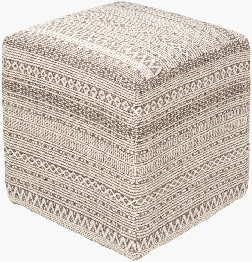 Leif Pouf, Ottoman by Surya, 16" width x 18" height