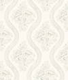 Coverlet Floral Grey & Off White Wallpaper, by York Wall, 33' length x 1'8.5" width x 0.02" depth thumbnail
