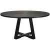 Gidran Round Black Dining Table, Furniture by Uttermost, 60" width x 29.9" height x 60" depth thumbnail 4