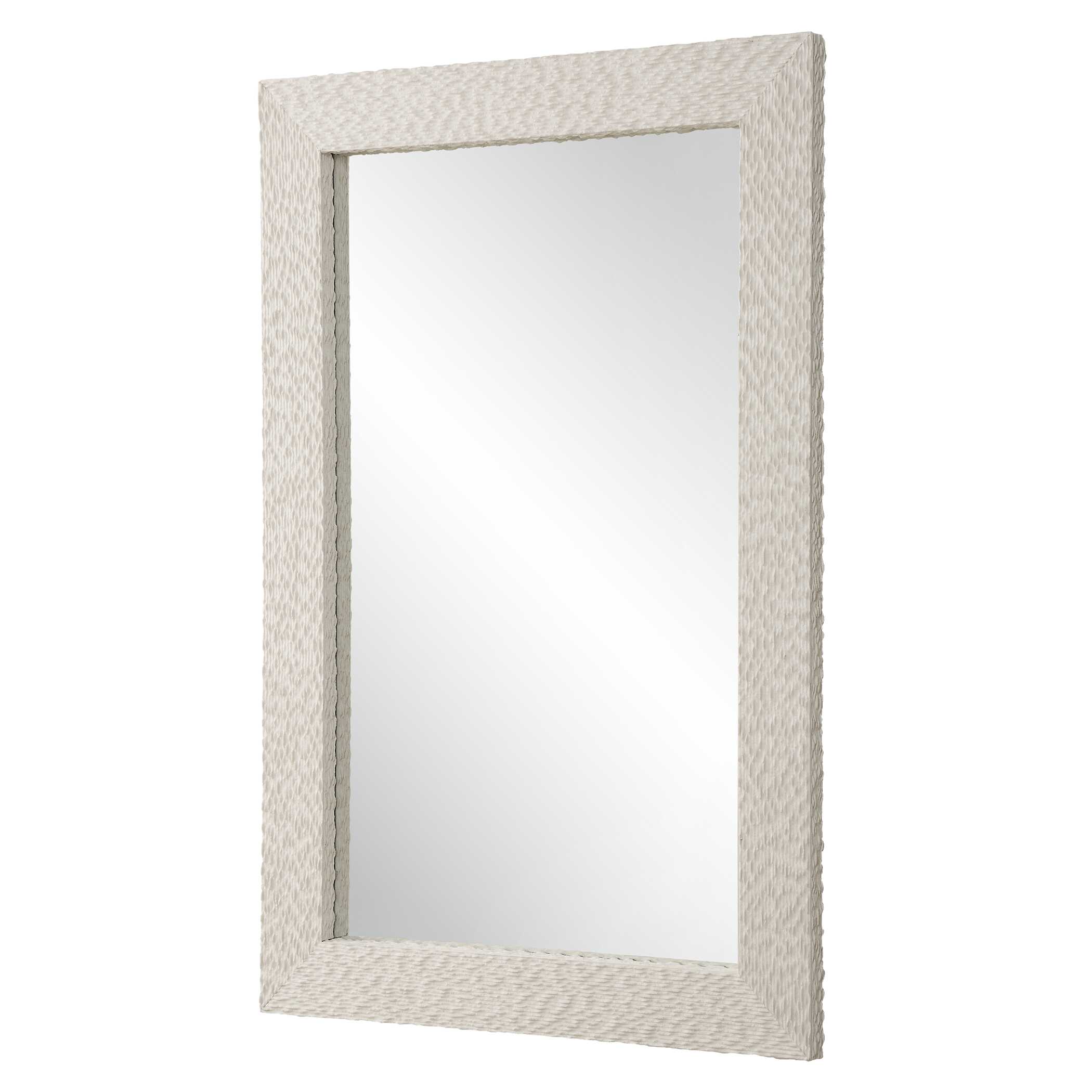 Everett Ivory Stone Mirror, by Uttermost, 39.62" width x 59.62" height x 2" depth View 5