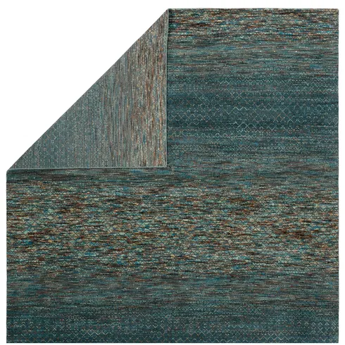 Jaipur Living Aissa HRM01 Handknotted Solid Blue and Multicolor Area Rug (9