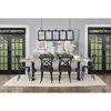 Araxi 95'L x 41'W Rectangular Trestle Dining Table | Modern | Brown Wood & Black Metal | Seats 4, by Mercana, 95" length x 41" width x 30" height thumbnail 2