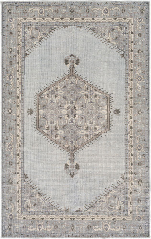 Zahra Handmade Rug, by Surya, 8'6" length x 5'6" width