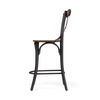 Etienne 26.25' Seat Height Brown Wood Seat Black Metal Base Stool thumbnail 4