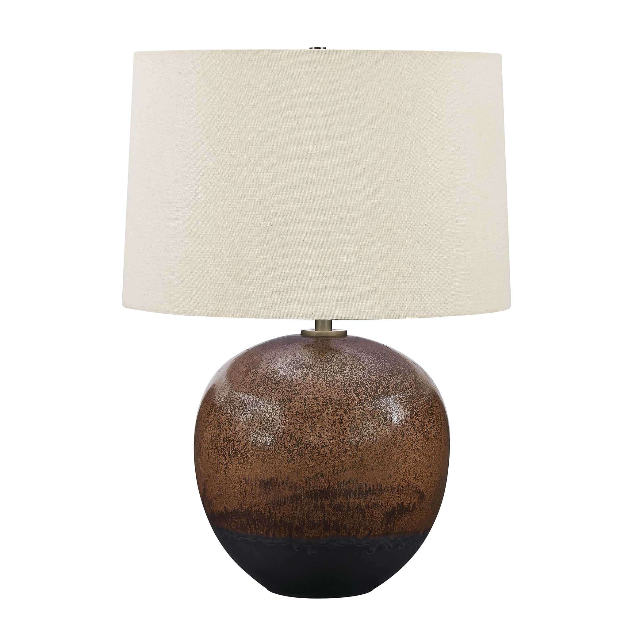 Brownell Rust Brown Table Lamp, by Uttermost, 17" width x 23.75" height x 17" depth View 4