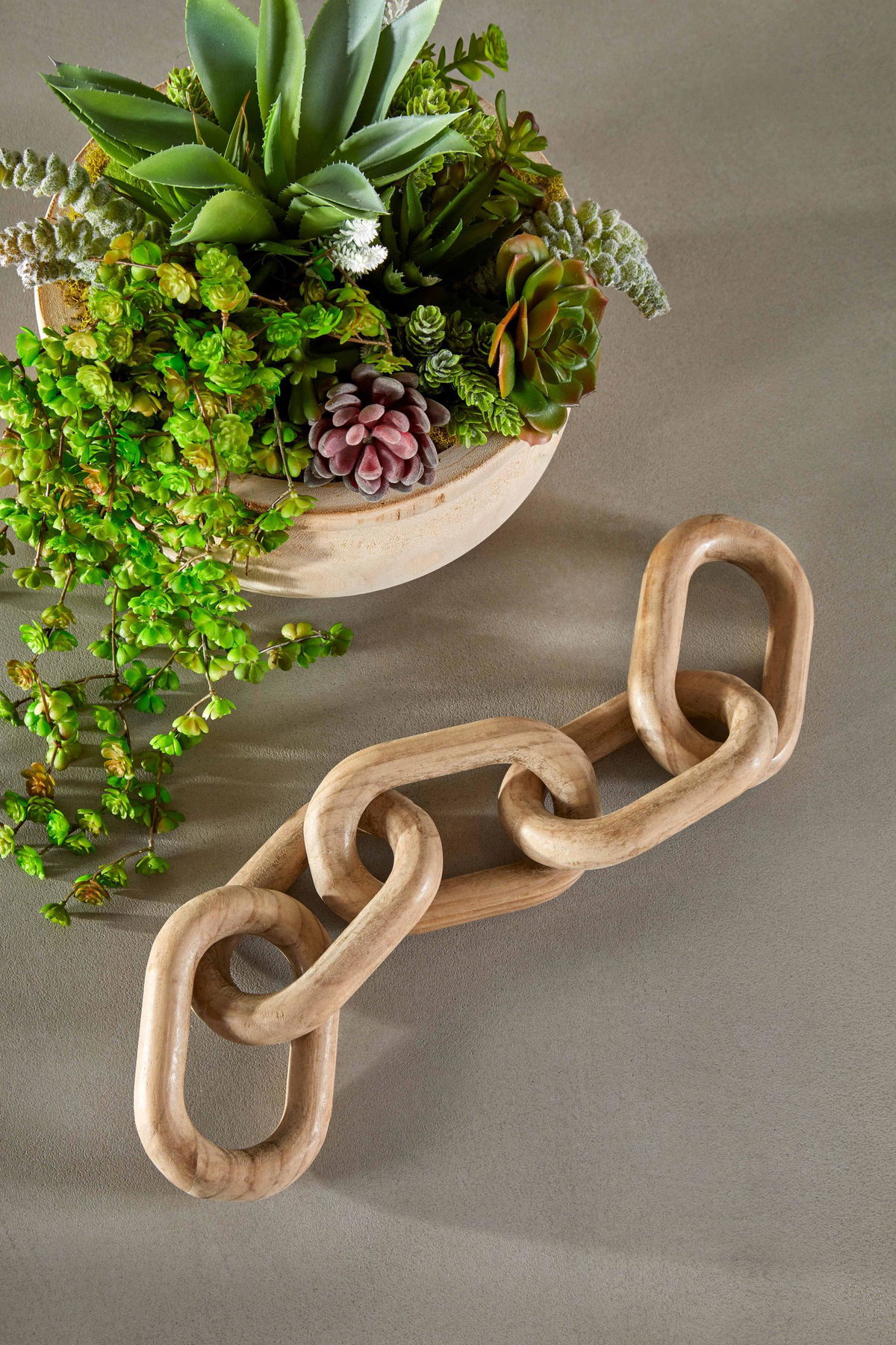 Cinq Wood Link, Decor by Essentials for Living, 20" width x 3.75" height x 1" depth View 5